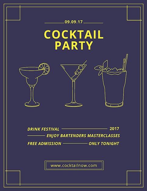 Flyer-Cocktail
