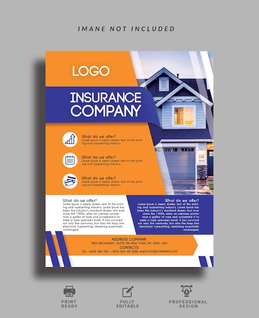 Flyer da companhia de seguros