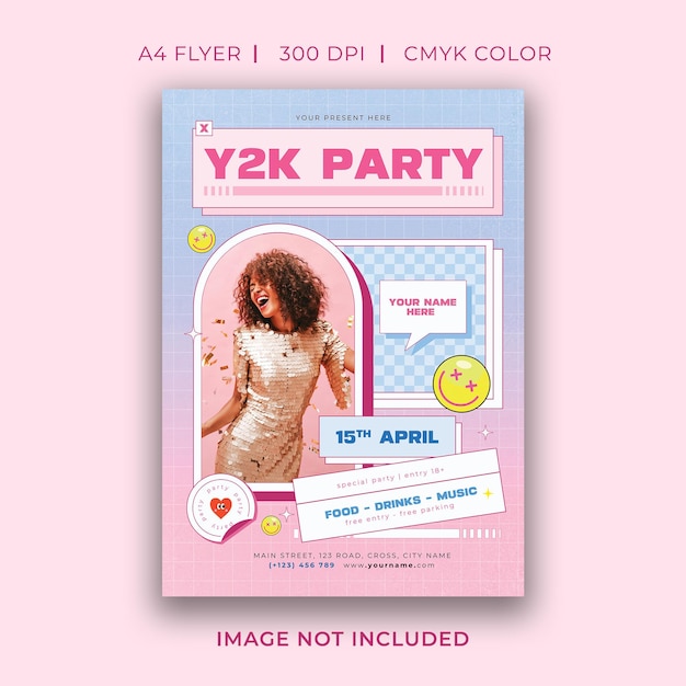 Flyer da Festa do Y2K