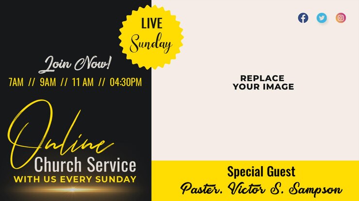PSD flyer da igreja e bandeira de adoração