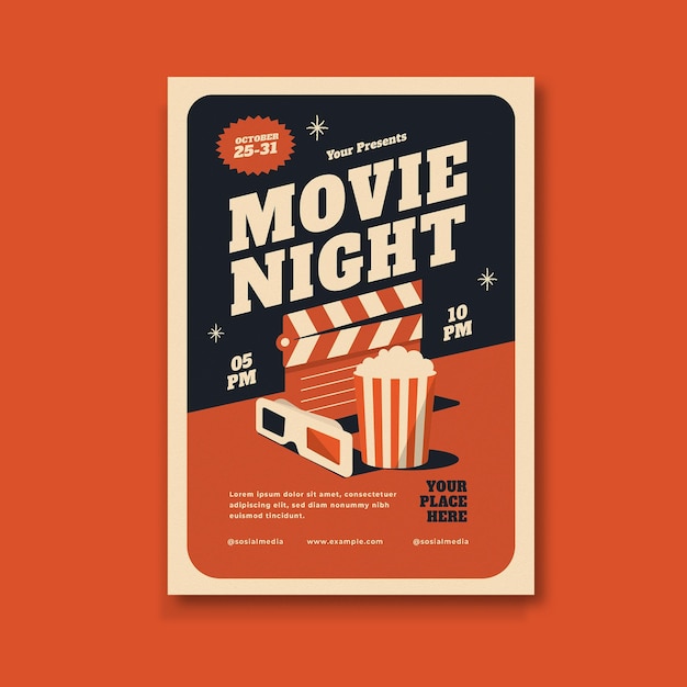 Flyer da Noite do Cinema