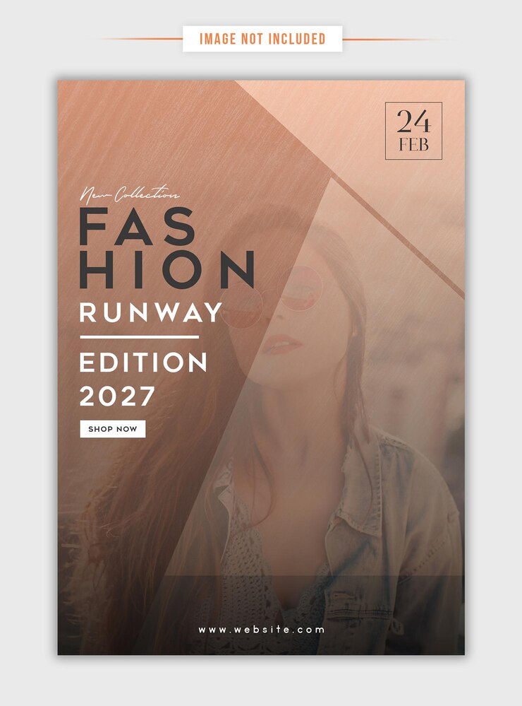 PSD flyer de moda a5 flyer de design de moda promoção de roupas flyer de estilo flyer de moda