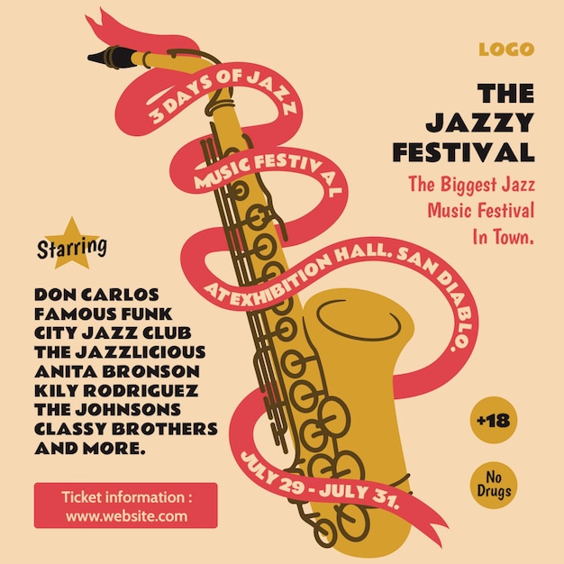 Flyer de Música de Jazz