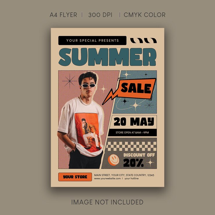 PSD flyer de venda de verão
