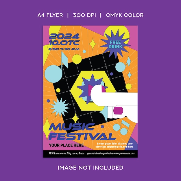 Flyer del festival musicale