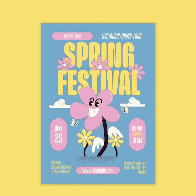 Flyer della Festa della Primavera