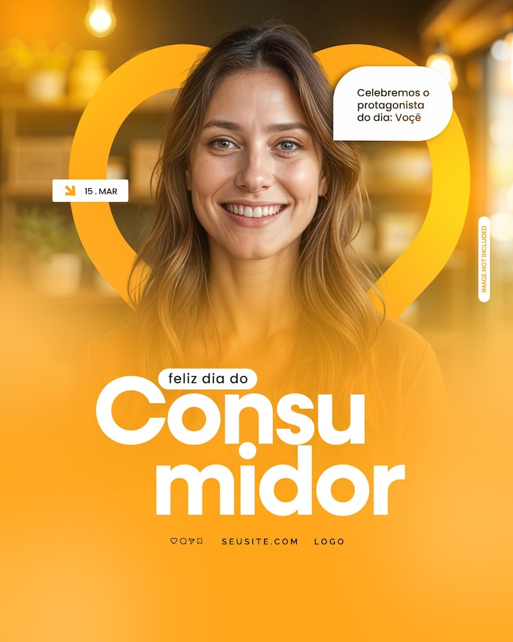 PSD flyer dia do consumidor psd