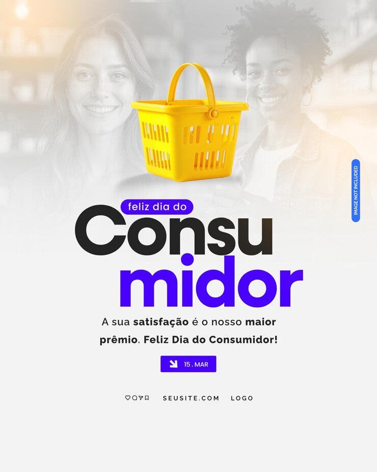 PSD flyer dia du consommateur psd