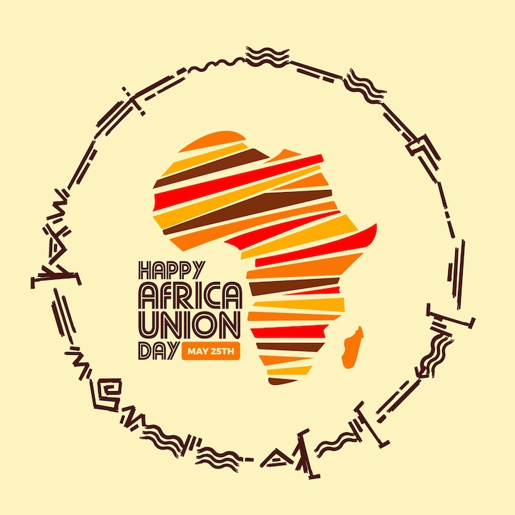 PSD flyer do dia da união africana psd