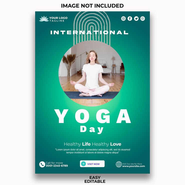 Flyer do Dia Internacional do Yoga