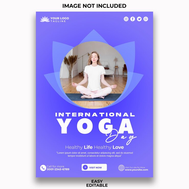 Flyer do Dia Internacional do Yoga