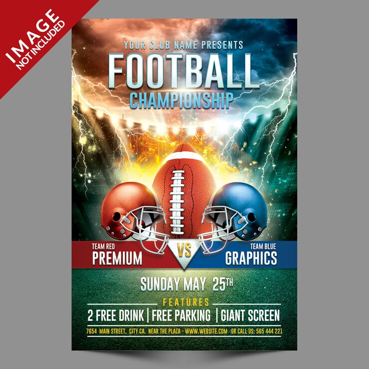 PSD flyer du championnat de football