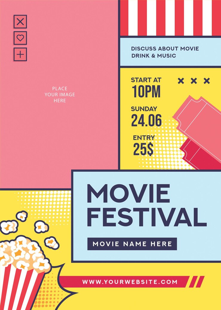 PSD flyer du festival du cinéma