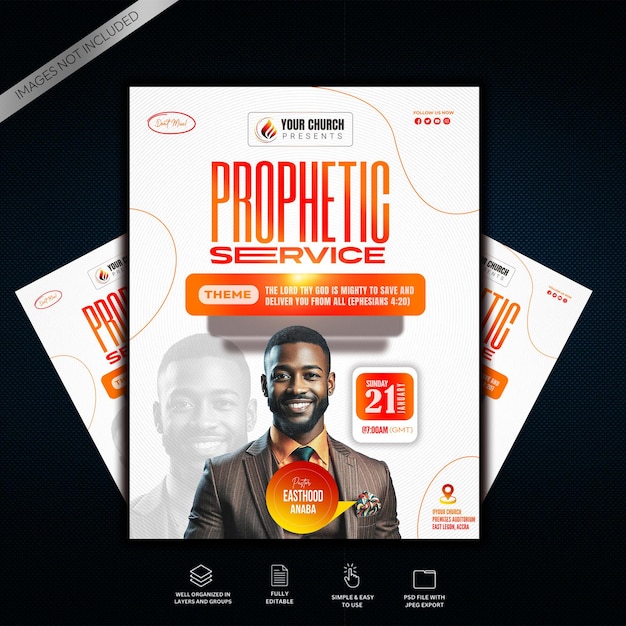 Flyer du service de l'église