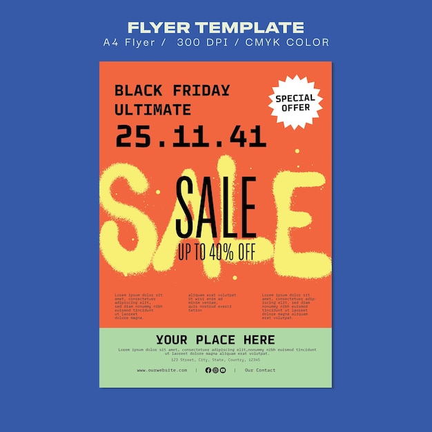 Le flyer du vendredi noir