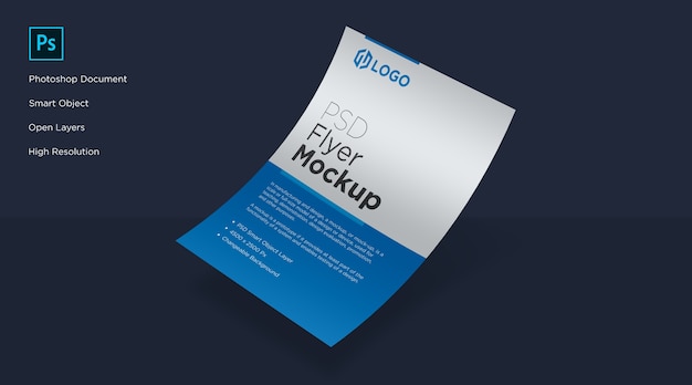 Flyer e poster curva Mockup Design
