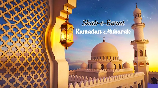 Flyer editável para os Projetos Shabe Barat e Ramadan