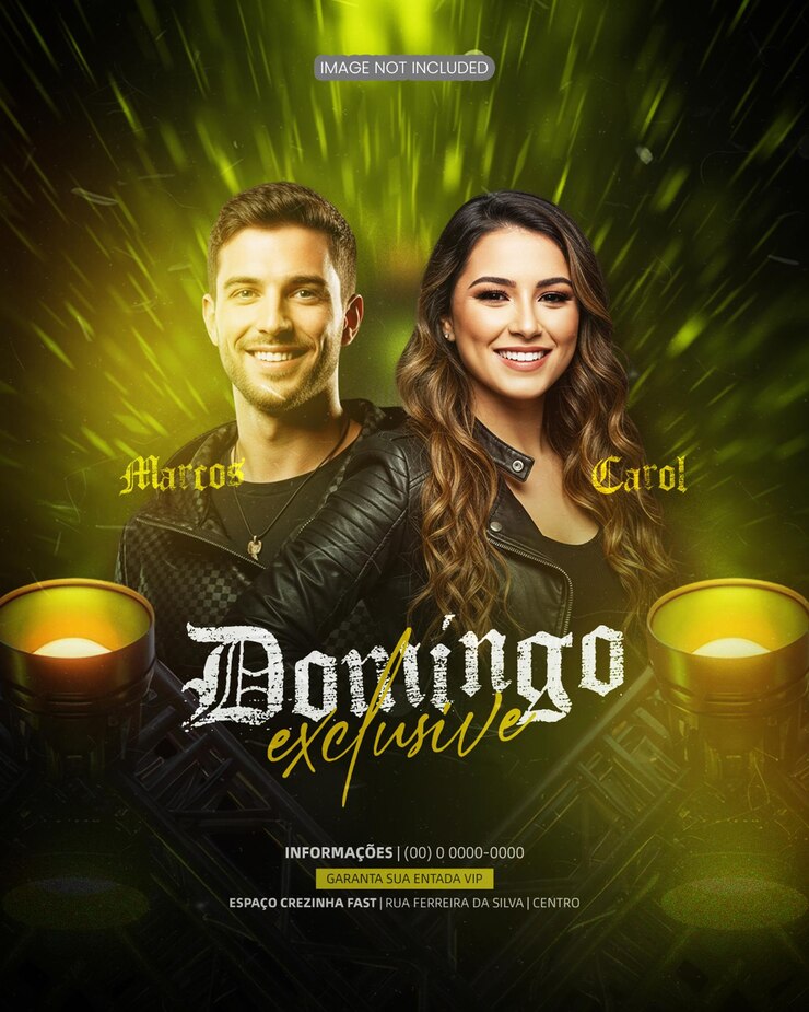 Flyer Eventos Artistas Shows Festa Flyer Events Artists Shows Party Social Media Editable PSD