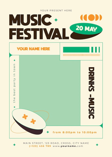 Flyer del festival de música