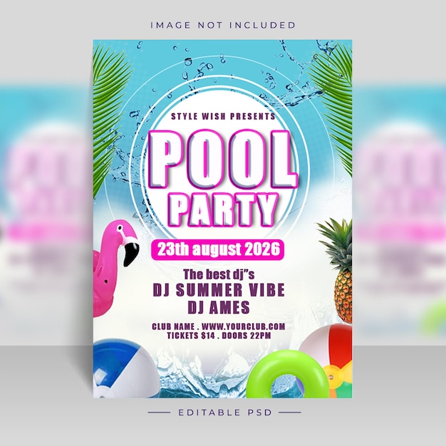 Flyer De Fête Du Club Dj Modèle De Publication Sur Les Médias Sociaux PSD Gratuite