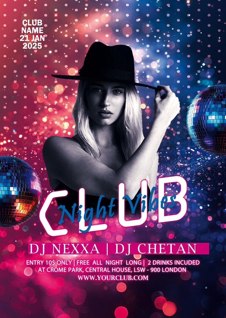 PSD flyer de la fête du club de nuit