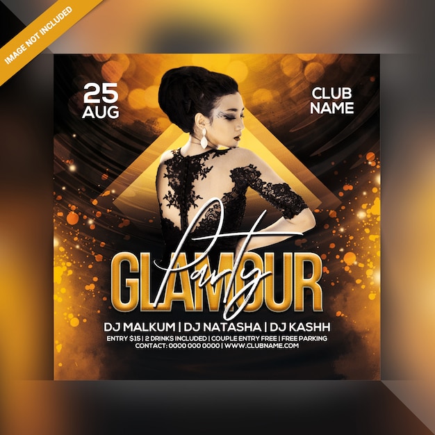 Flyer Fête Glamour