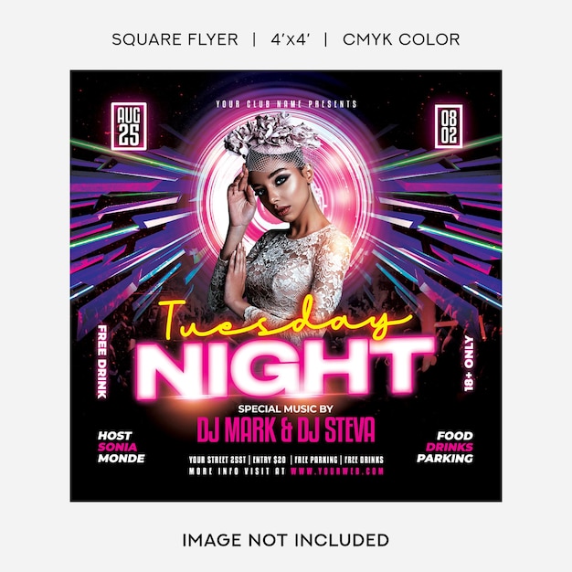 Flyer Fête De Nuit