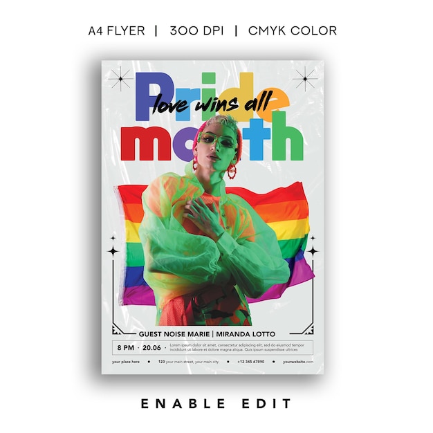 Flyer für den Pride-Monat