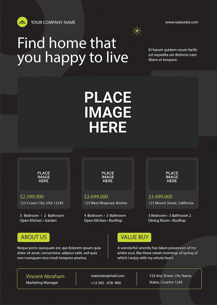 PSD flyer immobiliare