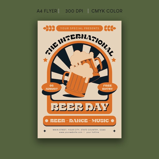 Flyer de la journée internationale de la bière