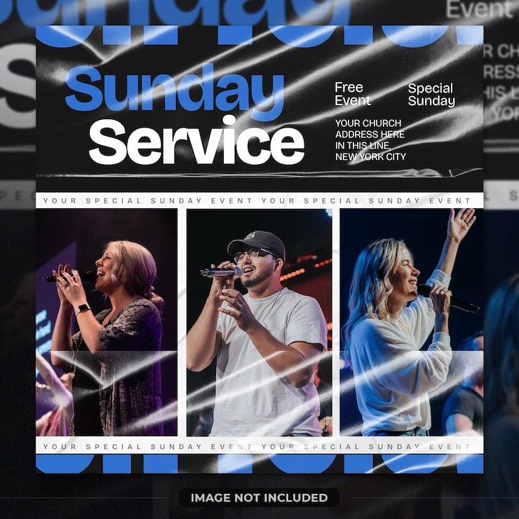 PSD flyer konferensi gereja