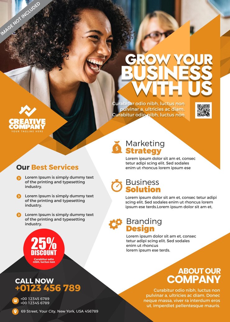 PSD flyer de marketing numérique