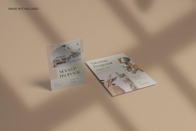 Flyer Mockup A4 A5 Schattenüberlagerung
