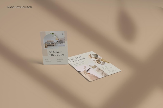 Flyer Mockup A4 A5 Schattenüberlagerung