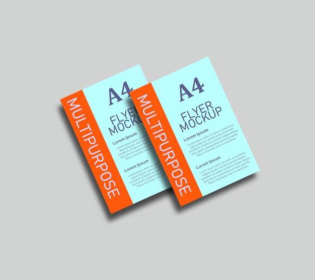 Flyer-Mockup-Design für das Set