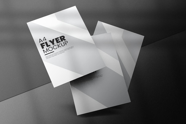 Flyer Mockup Design isoliert