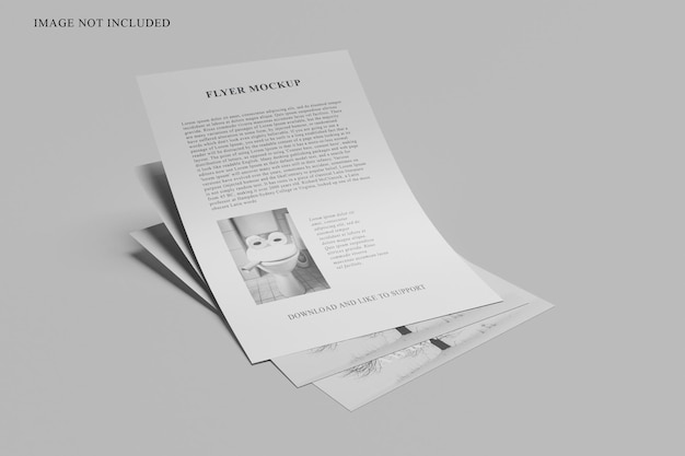 PSD flyer mockup design