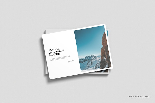 Flyer-Mockup im A5-Querformat