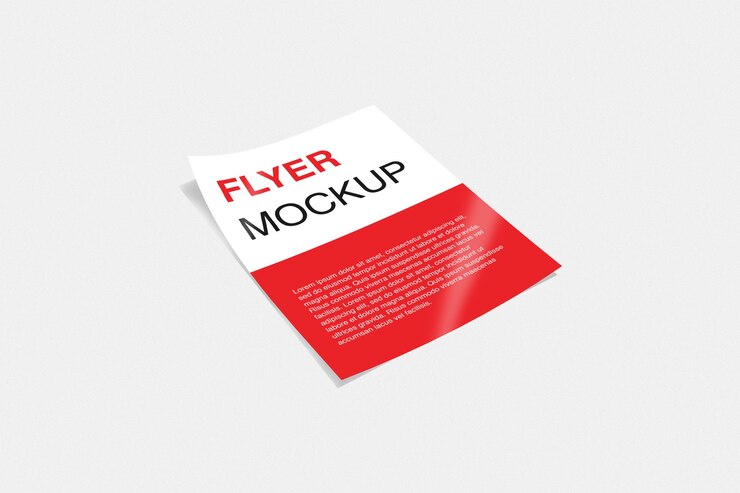 Flyer mockup isolato