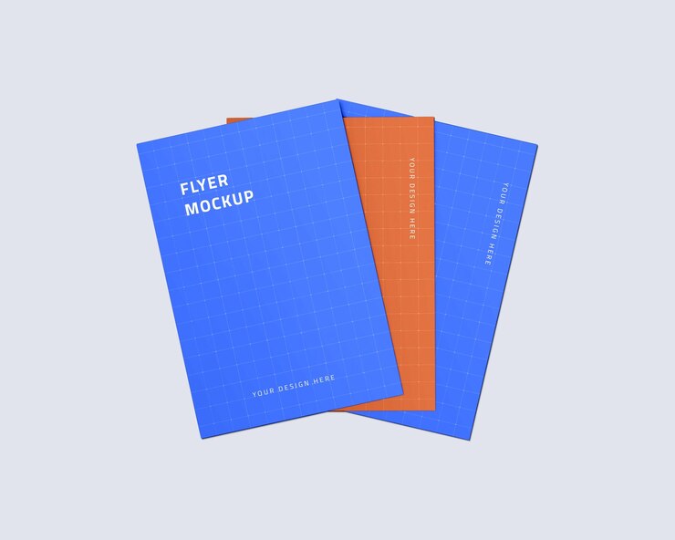 Flyer Mockup Stacked - Promotional Material Presentation