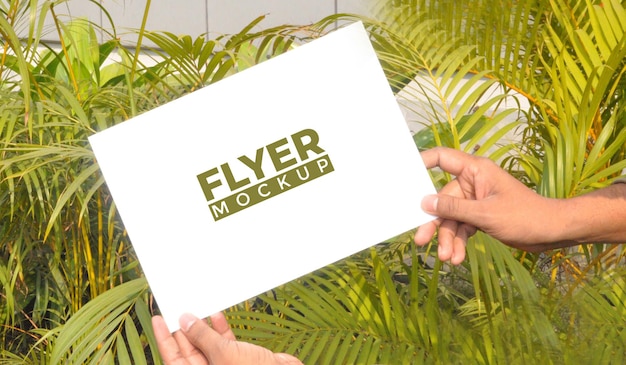 Flyer-mockup-vorlage im a4-format