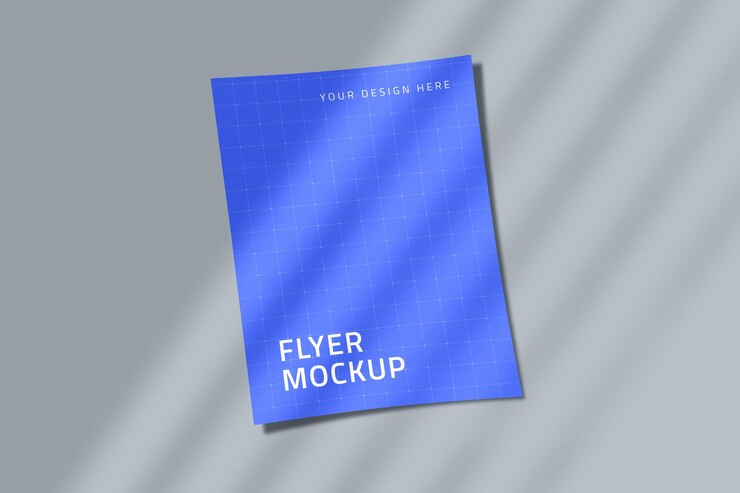 Flyer Mockup with Shadows