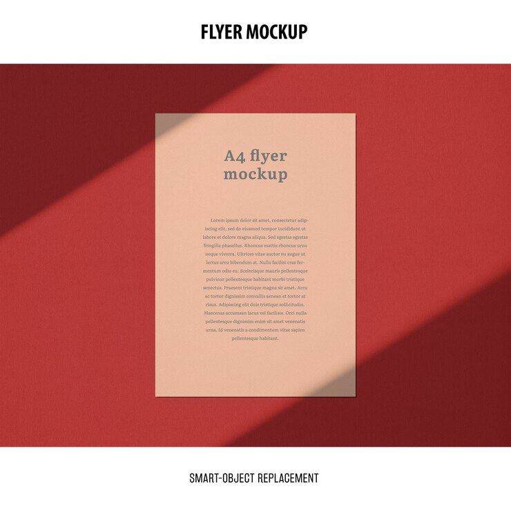 PSD flyer mockup