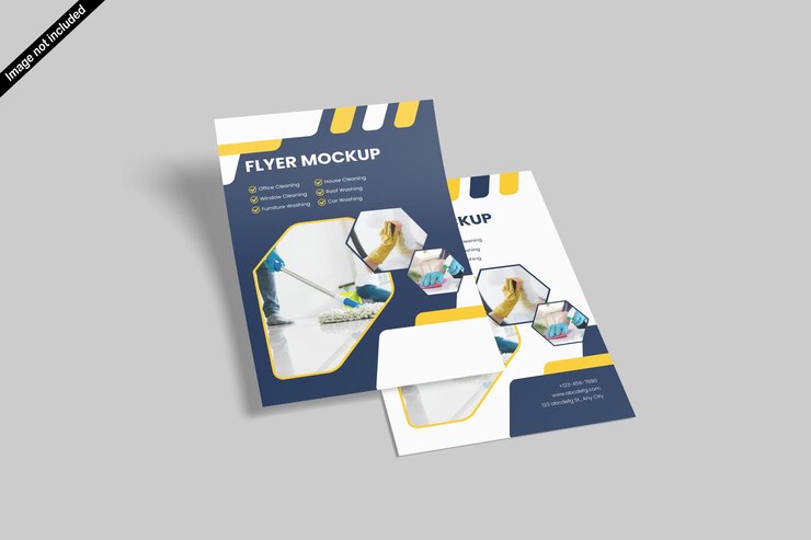 PSD flyer mockup