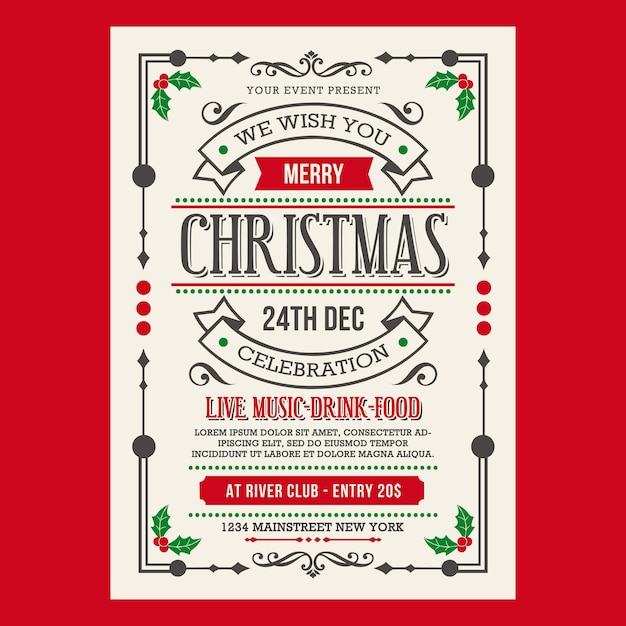 Flyer de Navidad