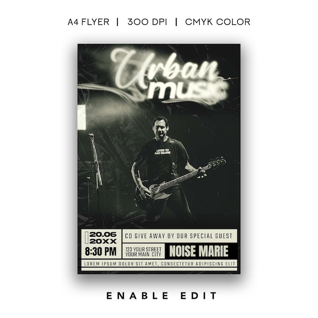 Flyer de la nuit de la musique