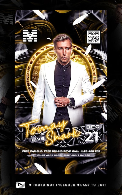 Flyer Party Club Post e História Premium Psd