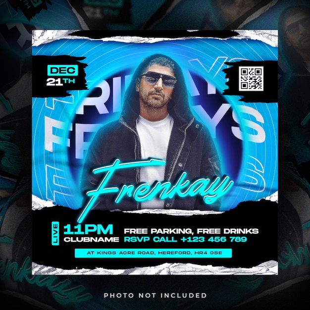 Flyer Party Post Premium Psd