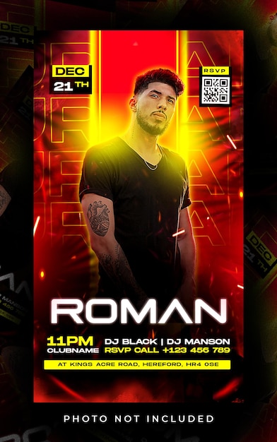 Flyer Party Story Psd Premium