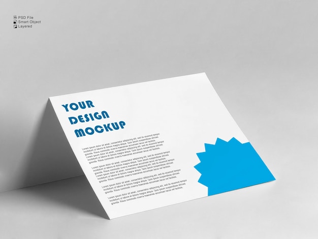 Flyer-Postkarten-Grüßkarten-Mockup
